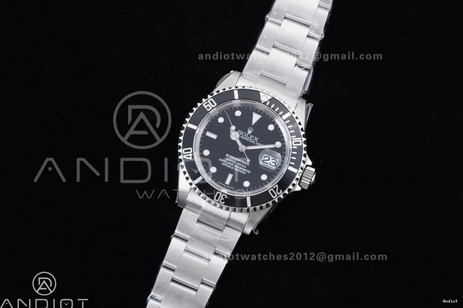 Edition SS 904L 16610 SH3135 on Rehaut Best TMF No Submariner Engraving LN Bracelet Black Steel 1:1 0519